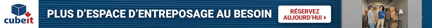 Plus d'espace d'entreposage au besoin. Réservez aujourd'hui.